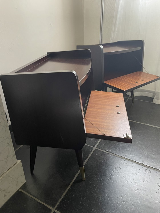 2 tables de chevet de style Mid-Century – Tables de nuit, Metal, Wood (photo 8 of 11)