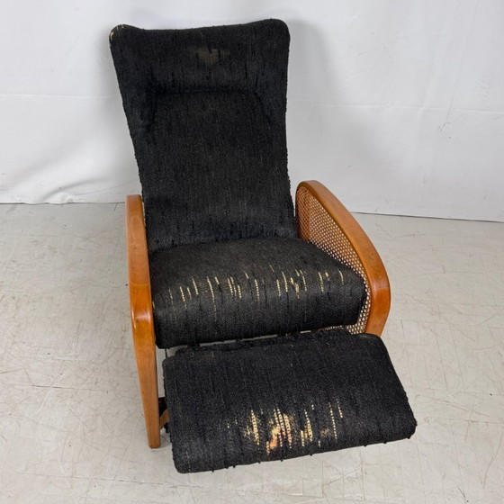 Image 1 of Rattan Side Recliner Chair, 1960s