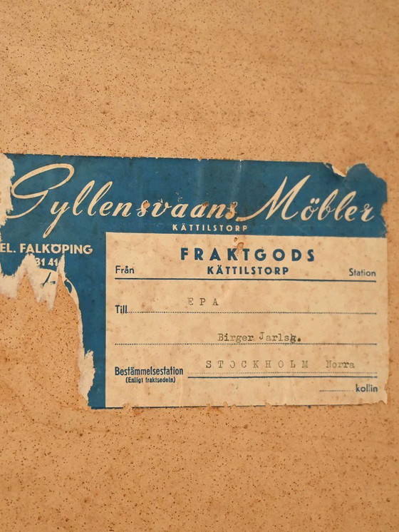 Image 1 of Piccola cassettiera scandinava laccata nera degli anni '50