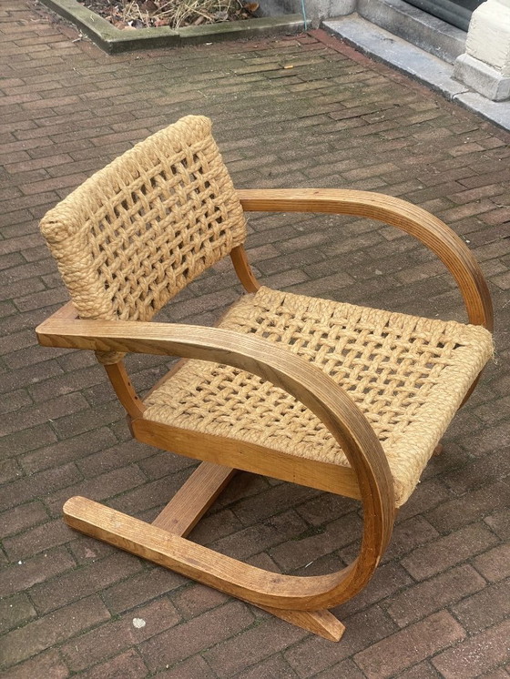 Image 1 of Fauteuil Bas van Pelt 1936 -chaise corde audoux minet