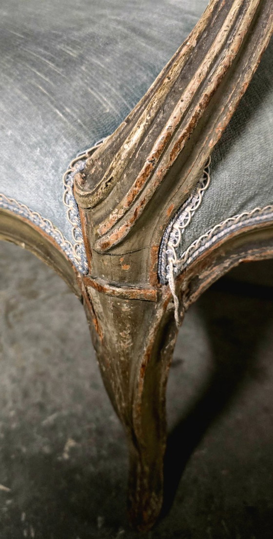 Image 1 of Pair of Louis XV cabriolet armchairs, 18th century