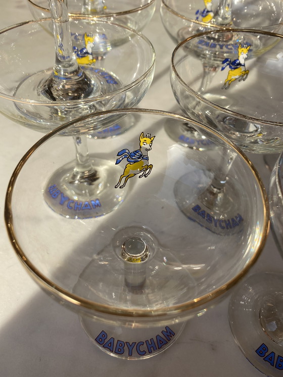 Image 1 of Champagneglazen Babycham