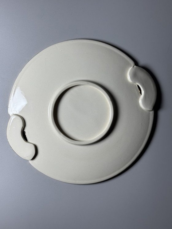 Image 1 of Paire d'assiettes de service Art Déco Boch Frères La Louvière – Raymond Chevalier, années 1930