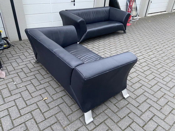 Image 1 of 2.5 e 3 posti blu/nero - Rolf Benz 322 - Consegna gratuita