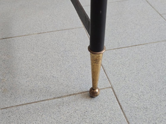 Image 1 of Tavolino da caffè vintage anni '50, espositore da negozio Dekora Nantes, stile rockabilly anni '50.