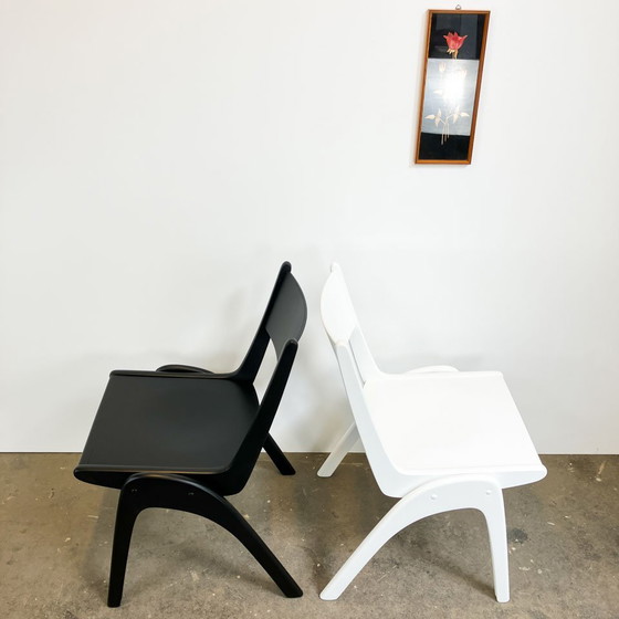 Image 1 of Sillas apilables de Casala, haya, años 50