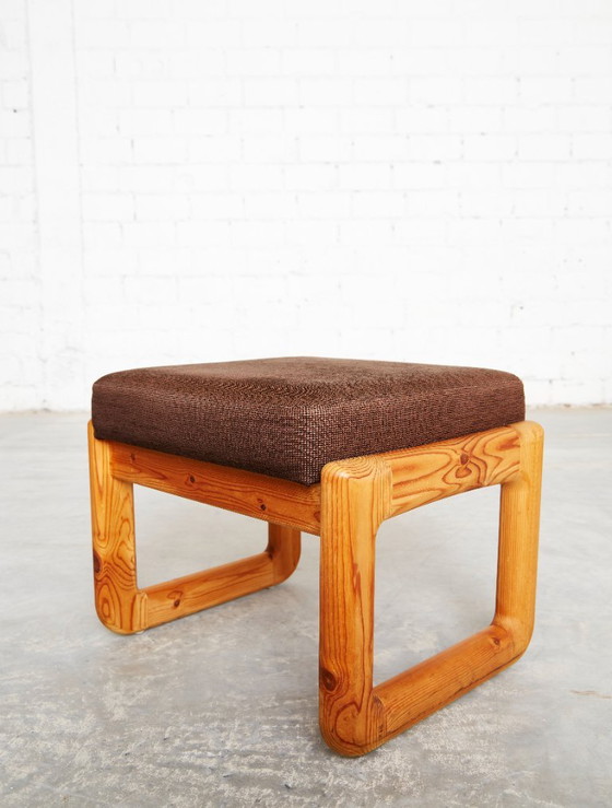 Fauteuil et tabouret en pin de style danois moderne par C. F. C. Silkeborg – Wood (photo 5 of 20)