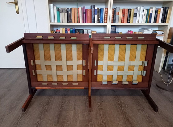 Illum Wikkelsø „Capella“ Divani 2 posti | Palissandro e Pelle | Niels Eilersen 1960s – Leather, Wood (photo 14 of 15)