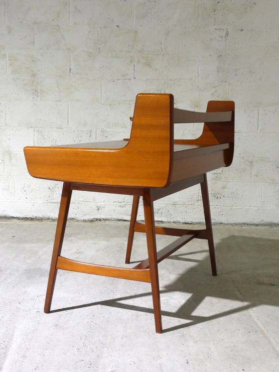 Mahogany Desk by Jacques Hauville for BEMA Editions, 1960 – Wood (photo 7 of 9)