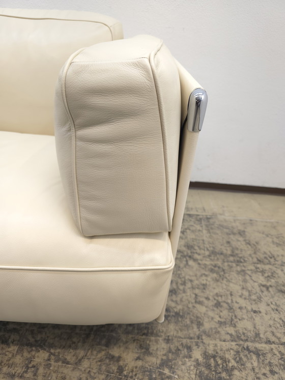 Image 1 of Divano Poltrona Frau Twice, divano di design, divano di design, divano in pelle, divano, crema, due posti