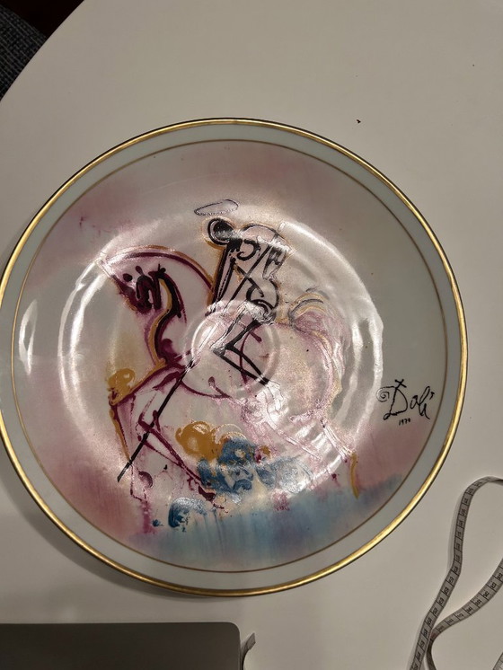 Image 1 of Plato de Dalí "San Jorge" / serie "Los caballos dalinianos"