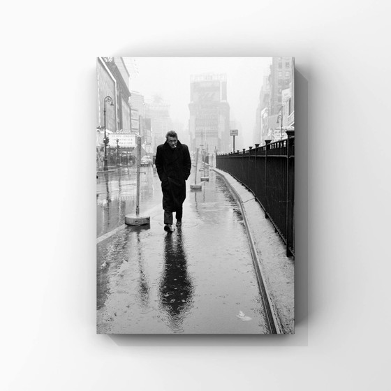 Image 1 of 1x Impresión artística: James Dean, Times Square, 1955