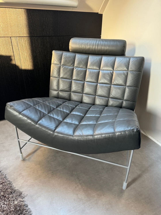 Image 1 of Poltrona Leolux Volare in pelle grigia