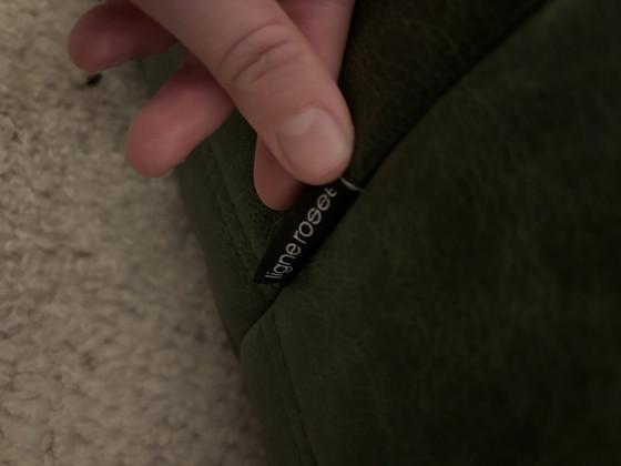 Image 1 of Togo Sofa von Ligne Roset by Michel Ducaroy 3-Sitzer grünes Leder