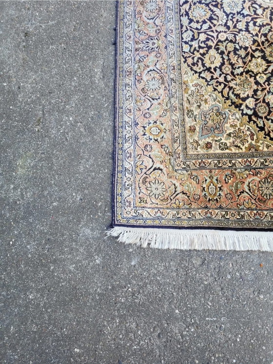 Image 1 of Noble tapis d'Orient noué à la main, pièce unique pich en 100 % soie | soie du Cachemire | 194 x 125 cm
