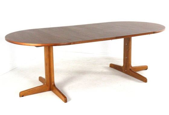 Image 1 of Thonet round 2x extendable dining table vintage table