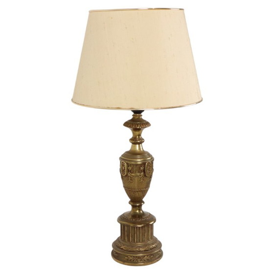 Grande lampe de table en laiton, style Empire français classique, 59 cm – Brass (photo 4 of 18)