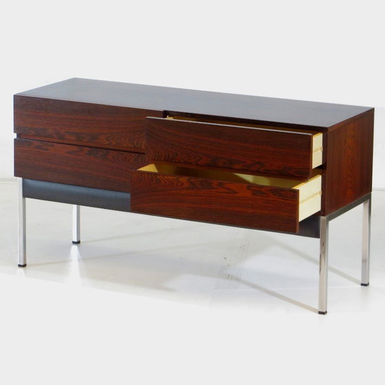 Image 1 of Vintage rosewood design sideboard with four drawers, 1960s
