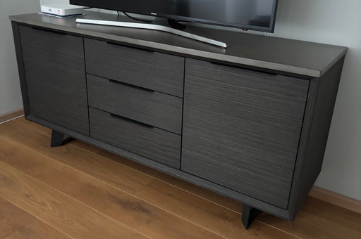 Made sideboard, black wood