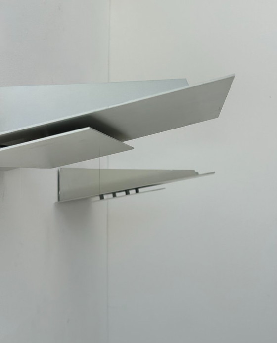 Image 1 of Coppia di applique vintage in fusione di alluminio, Francia 1970