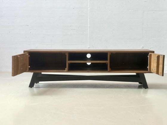 TV-meubel TAMATI, gemaakt van massief grenenhout, 2010 – tv-meubelen, Wood, Vintage (photo 9 of 14)