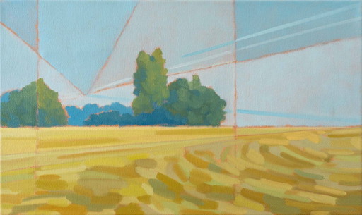 Zwischen Himmel und Erde, Öl auf Leinwand, 50x30 cm, Sandra Kolondam