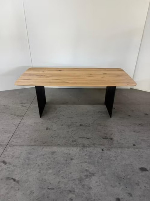 New Bert Plantagie Oak Dining Table Boat Shape 200x100x76cm – eettafels, Wood