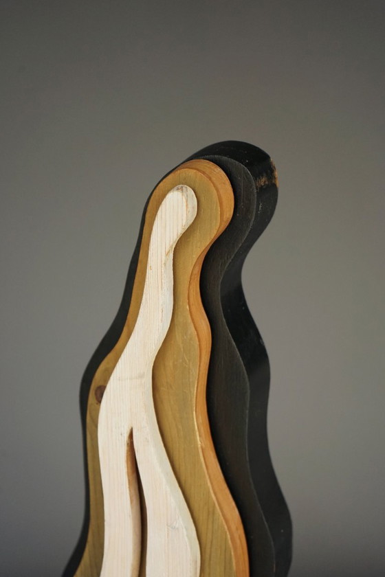 Image 1 of Surrealist Sculpture of Standing Figure. 1970s