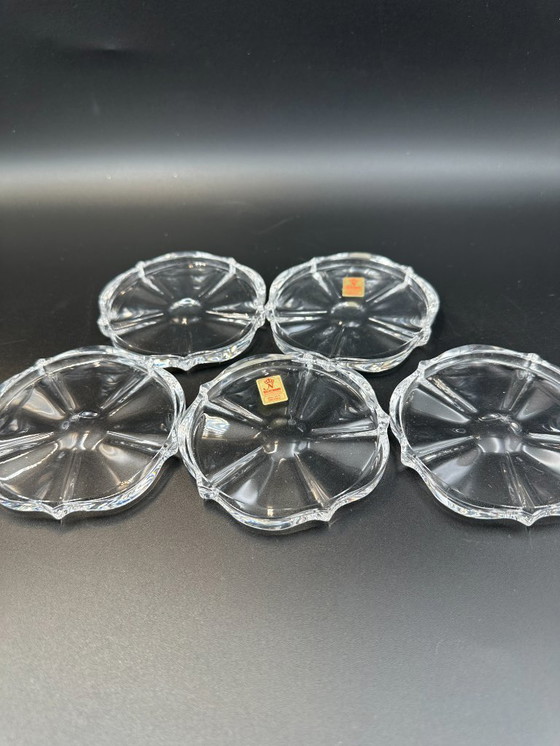 Image 1 of 5 x onderzetters loodkristal Nachtmann 60s
