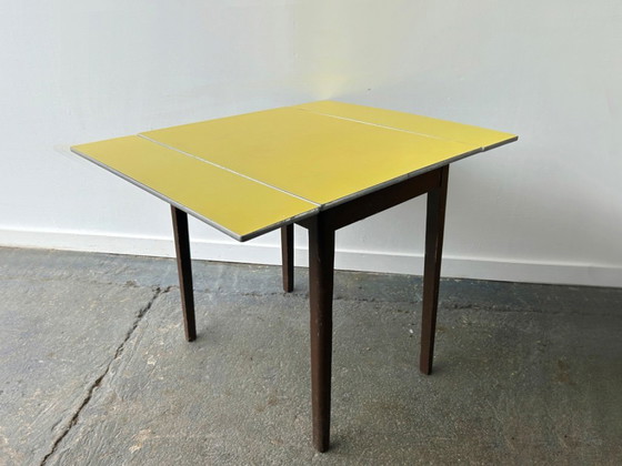 Image 1 of Mid-Century vintage 1960s dining / kitchen / Formica drop leaf table