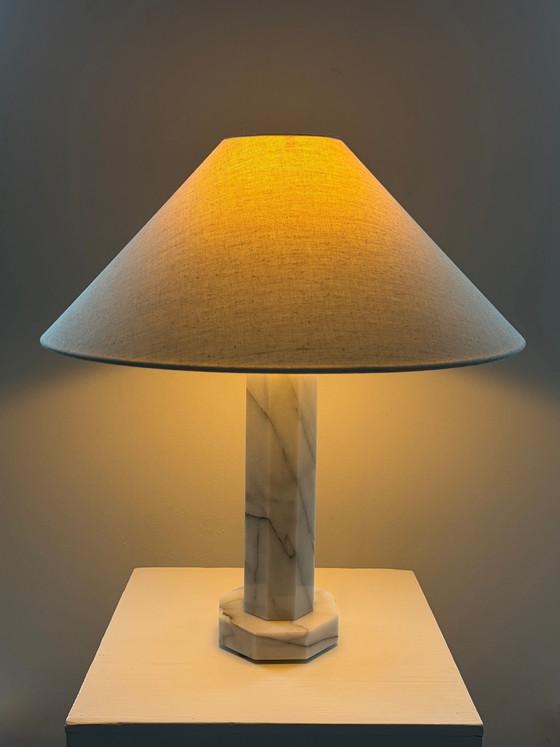 Lampe vintage avec base en marbre (photo 4 of 6)