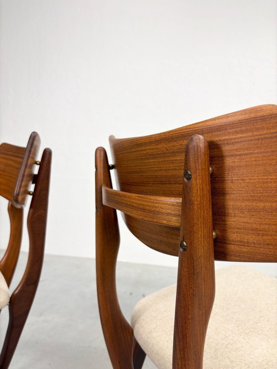 Image 1 of Set Mid-Century Eetkamerstoelen van Topform