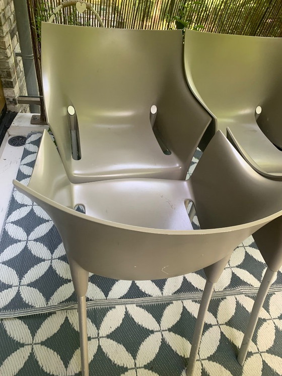 Image 1 of Sedie Dr NO di Philippe Starck per Kartell e tavolo DR. NA di Philippe Starck per Kartell.