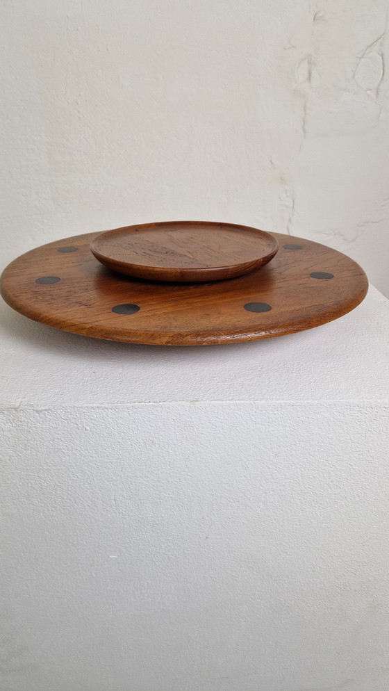 Image 1 of Lazy Susan Draaiplateau Deens design jaren 60