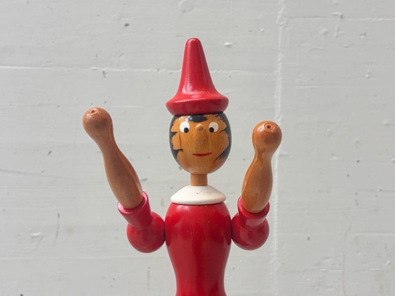 Image 1 of Pinocchio wooden figure, 1950s