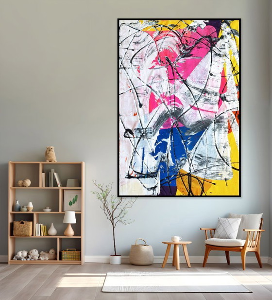Image 1 of Jürgen Angeler - Pink Heart - 200 x 140 cm