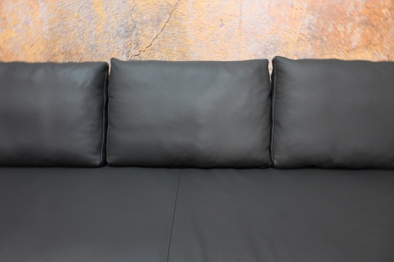 Image 1 of Refurbished grijze leren B&B Italia design hoekbank