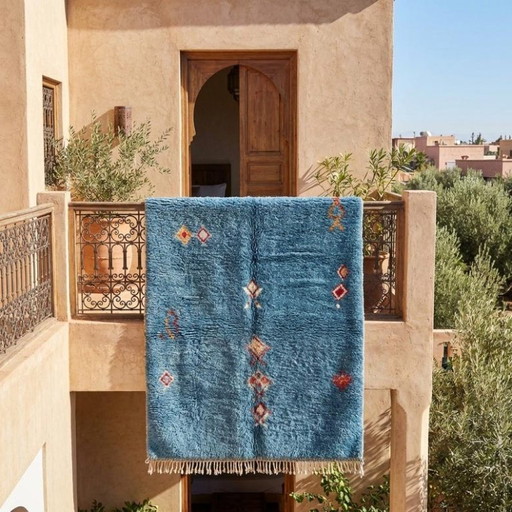 Marokkaans handgemaakt Berber wollen tapijt 250cm x 150cm