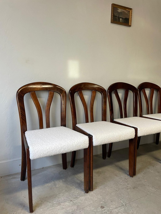 Image 1 of 4 chaises de salle à manger vintage