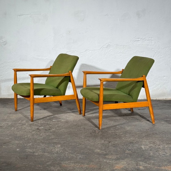 Paar GFM-64 Fauteuils van Edmund Homa, jaren 70 – Textile (photo 13 of 13)