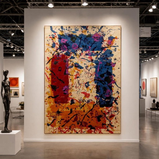 Sam Francis Untitled SF-267 Tapijt – Handgeknoopt zijdewol op katoen – 205 x 290 cm – vloerkleden en tapijten (photo 2 of 10)