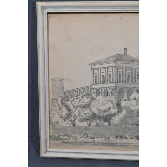 Frühes 19. Jahrhundert Constant Bourgeois Du Castelet (1767–1841) Paar Tuschezeichnungen — Ansichten von (photo 15 of 17)
