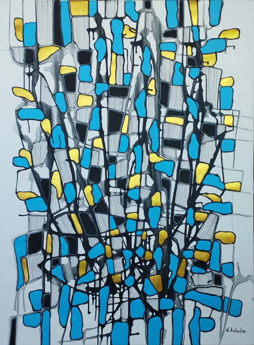 Composición abstracta XXL de Natia Antadze