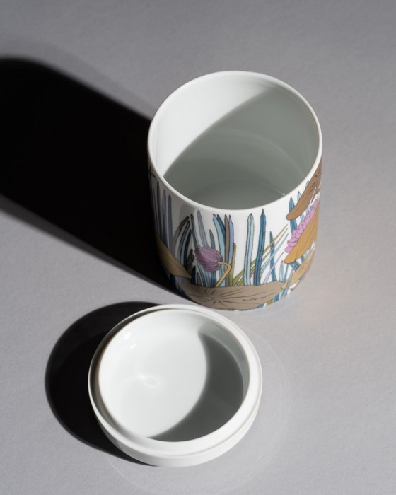 Image 1 of Alain Le Foll & × Tapio Wirkkala Rosenthal Porcelain Vase & Lidded-Box Set