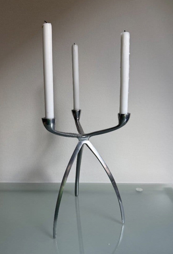 Portacandele Retro Space Age – De Bijenkorf, Metal, Aluminium (photo 5 of 6)
