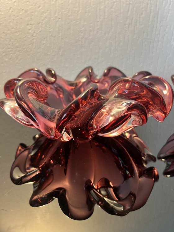 Set di 2 ciotole in vetro artistico di metà secolo – Josef Hospodka, anni '60 – Glass (photo 5 of 15)