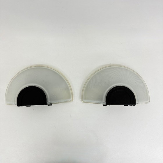 Image 1 of Set di 2 applique da parete Prisma in vetro MEGA, anni '80, Italia