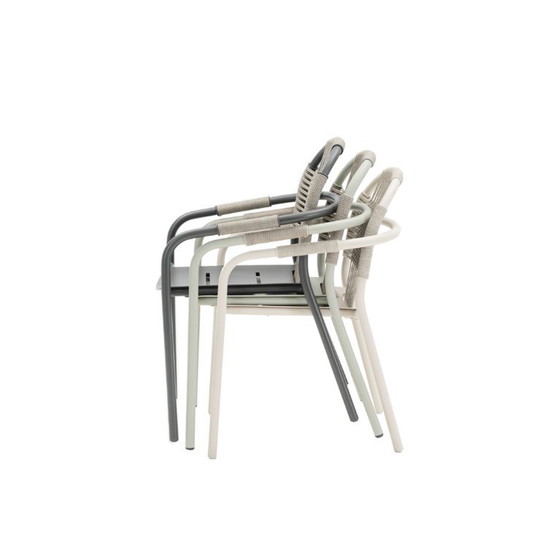 3x stackable CLEO Garden chair grey - Vincent Sheppard – Textile, Aluminium (photo 3 of 5)