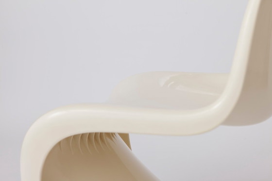 Vintage White Panton Chair By Verner Panton For Herman Miller, 1972 Original Mid-Century Modern Space Age (photo 4 of 9)