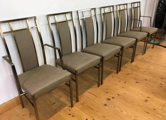 Image 1 of Table Belgo Chrom Design Vintage + 6 chaises assorties